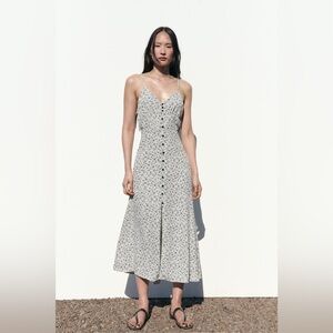 Zara Floral Print Slip Dress